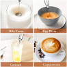 BALASHOV - Montalatte wireless - Macchina portatile per latte art e caffè espresso